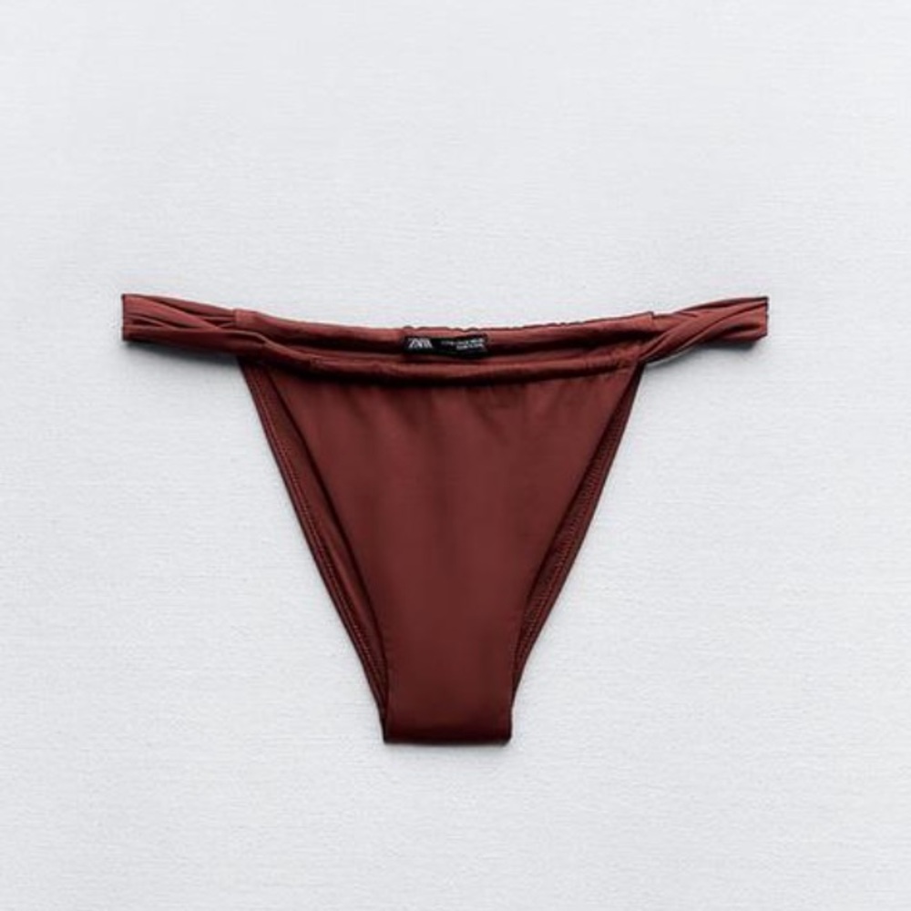Zara Slide String Bikini Bottoms size Small